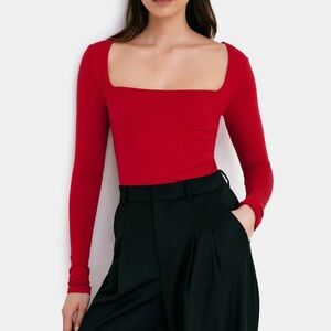 Marcella NYC  Long Sleeve Blouse, PINK (not red) Sz L, EUC